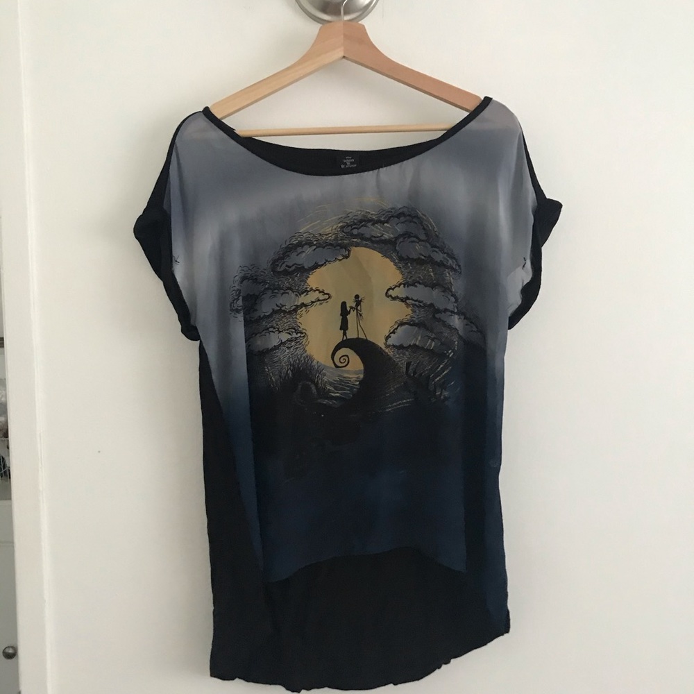 Nightmare before Christmas mesh graphic tee